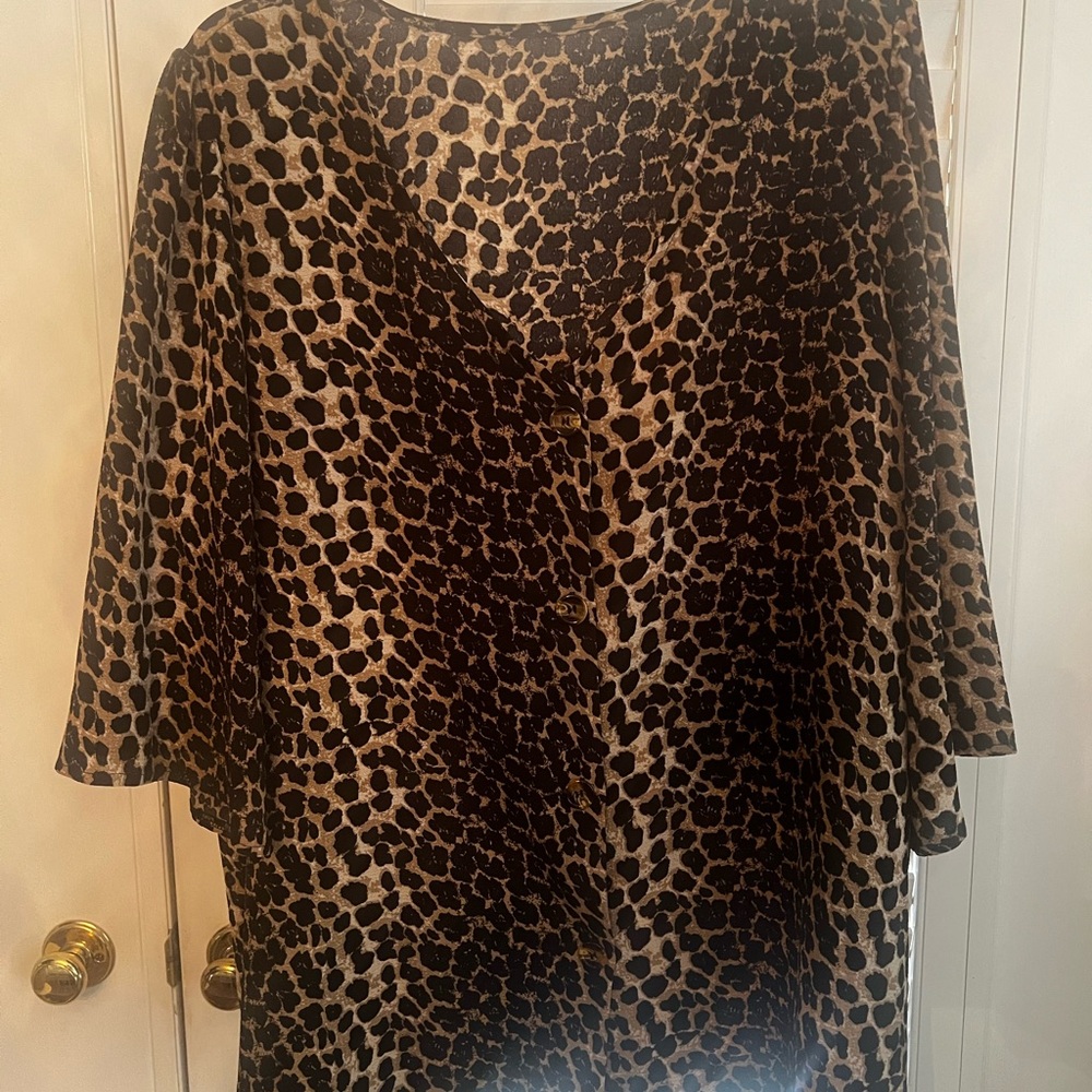 Leopard Print Top - 2XL